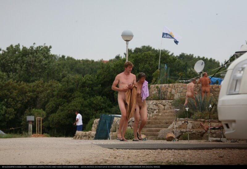 Nudism Family Indian Summer Painting photo gallery - Naturism promotes health of mind and body