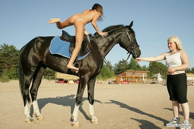 Ride on horseback - Happiness is achieved by embracing naturism and nudism in ones life
