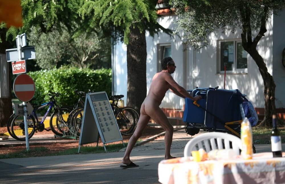 Park Side Street Pass-Bys photos - Nudity is a natural part of life for some people on the planet