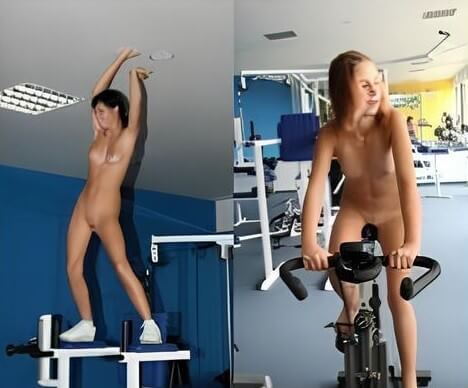Nudists in the gym pics - Naturists love nature and the environment