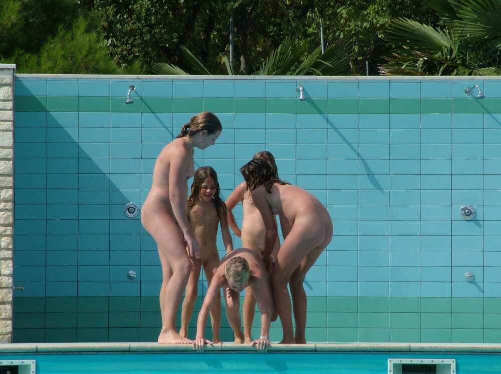 FKK Outdoor Children Pool pics - People find in this a way to understand that the naked body is part of nature and its beauty