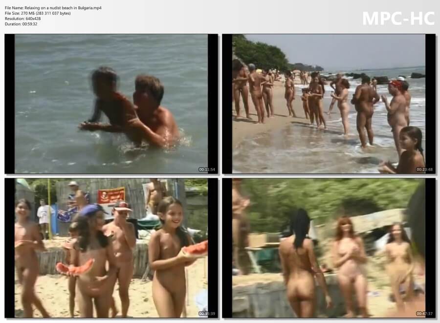 Relaxing on a nudist beach in Bulgaria - Nudity is only possible among people