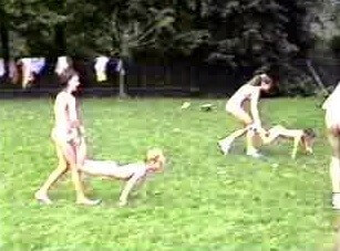 A nudist gathering at the stadium and sports - Differences between nudists and naturists