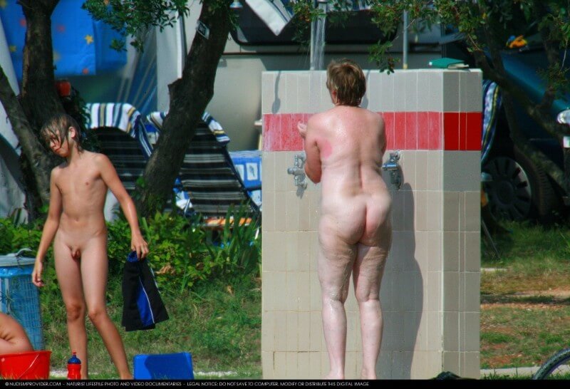 Covered in Towel Nudists-Boardwalk Biking - Living in harmony and tranquility is the goal of naturists