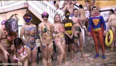Body paint award lines Full HD - A nudist values simplicity in life and naturalness in expression