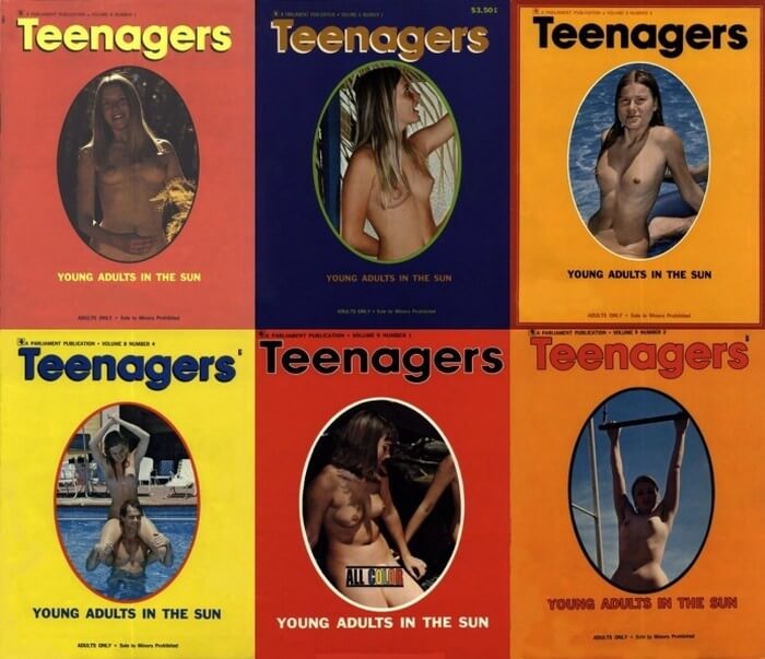 Teenagers magazines: Young adults in the sun - A slight inclination toward nudism